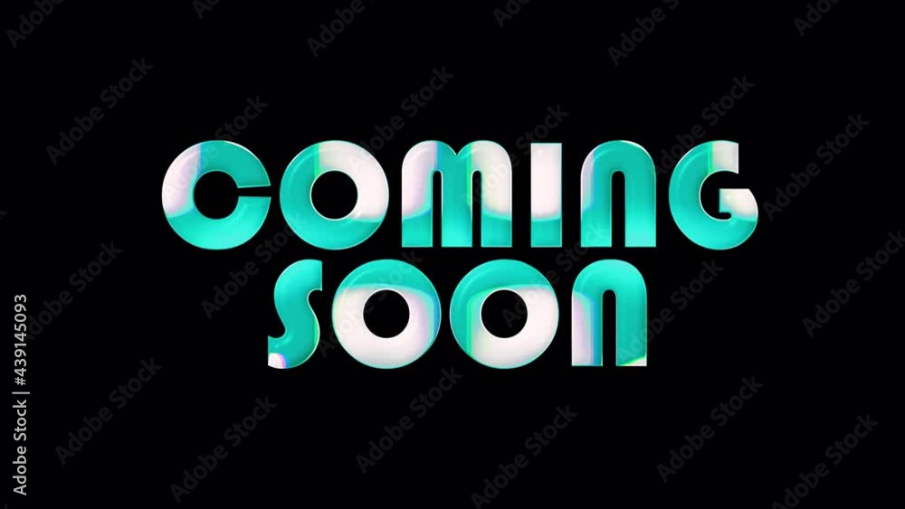 4K Coming Soon Glitch Text Effect Isolated Title. The pop color word blue glitch Coming Soon loop light animation for promote advertising concept isolate using QuickTime Alpha Channel ProRes 4444. 4K Coming Soon Glitch Text Effect Isolated Title. The pop color word blue glitch Coming Soon loop light animation for promote advertising concept isolate using QuickTime Alpha Channel ProRes 4444.