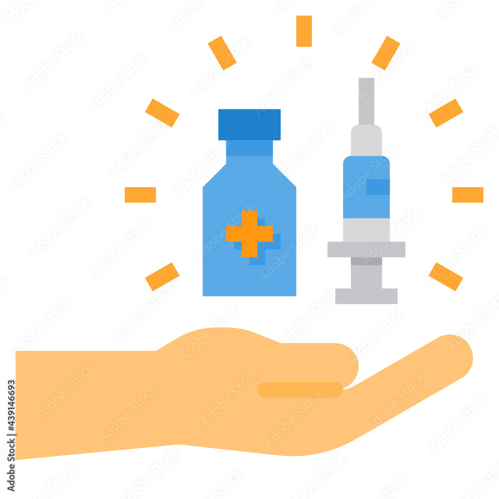 Vaccine flat icon Vaccine flat icon
