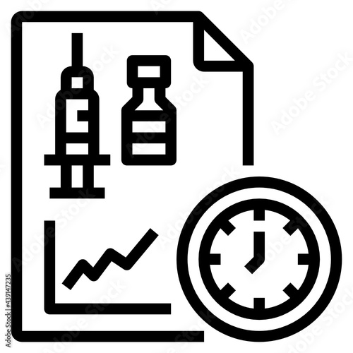 Vaccine line icon