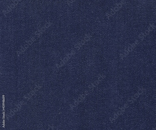 raw denim dark blue fabric background texture.