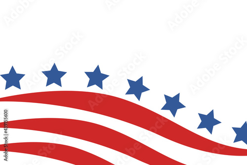 USA flag in style vector
