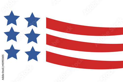 USA flag in style vector