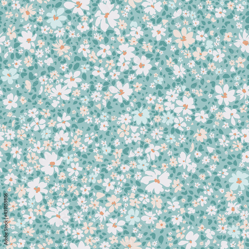 Floral seamless background for spring