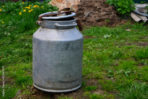 old milk bottle