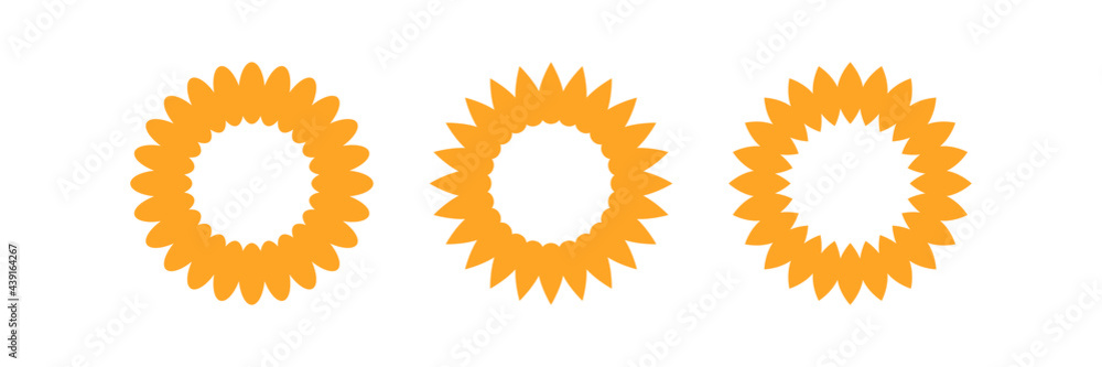Sunflower logo vector. Sunflower logo vector.