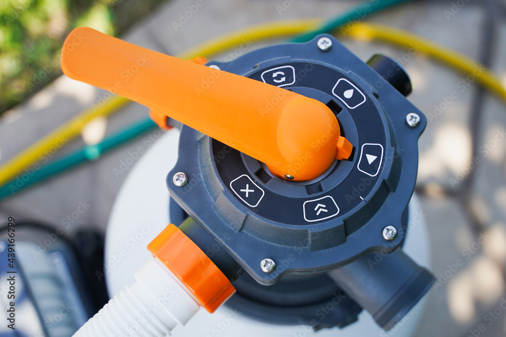 Clear the sand filter, service and maintenance of the swimming pool. Back wash filter tank of