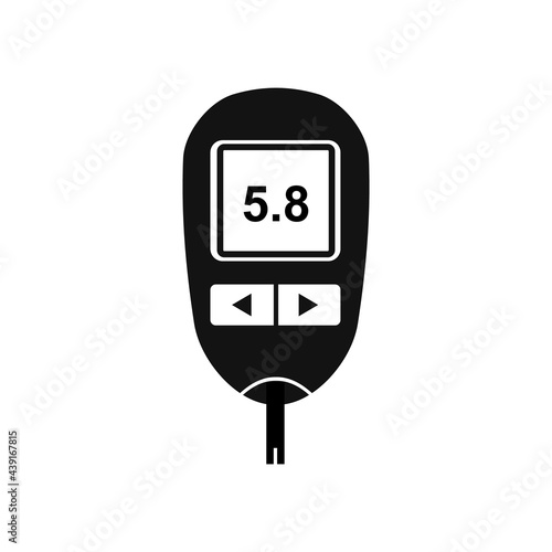Glucometer icon.Vector illustration isolated on white background.