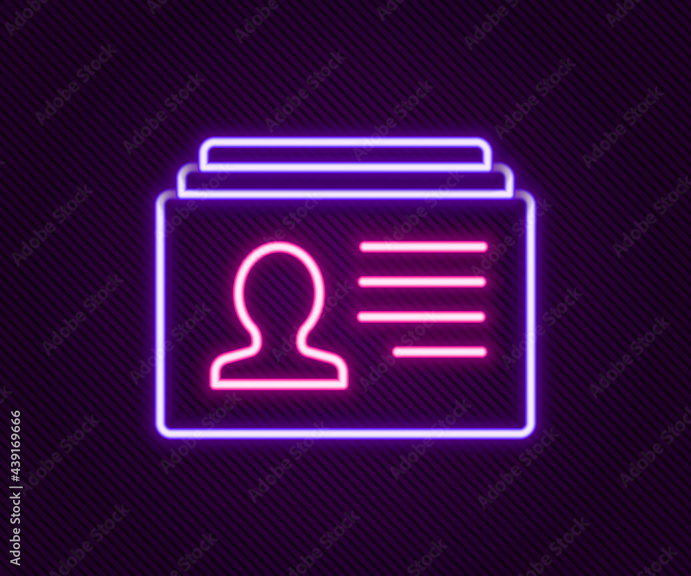 Glowing neon line Resume icon isolated on black background. CV application. Searching professional staff. Analyzing personnel resume. Colorful outline concept. Vector Glowing neon line Resume icon isolated on black background. CV application. Searching professional staff. Analyzing personnel resume. Colorful outline concept. Vector
