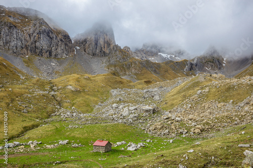 Hecho valley in Huesca province, Aragon, Span photo