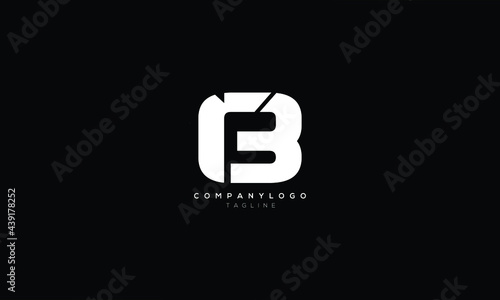 RB BR R AND B Abstract initial monogram letter alphabet logo design