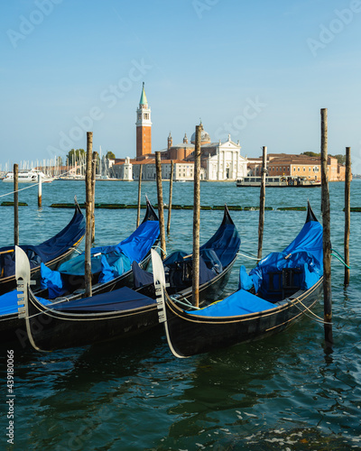 Parked Gondolas in Venice