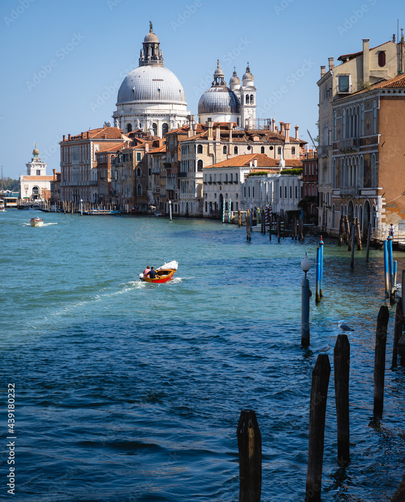 Venice with boat from the Grand Canal