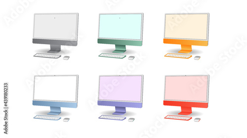 Multiple color m1 imac design