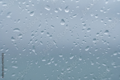 raindrops on window panes, background with space to write