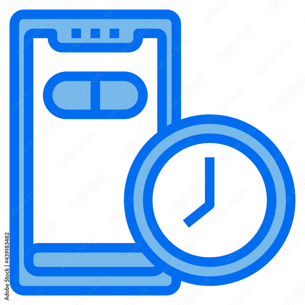 smartphone blue line icon smartphone blue line icon