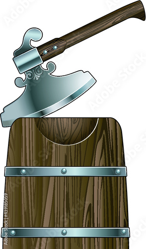 executioner axe in tree block