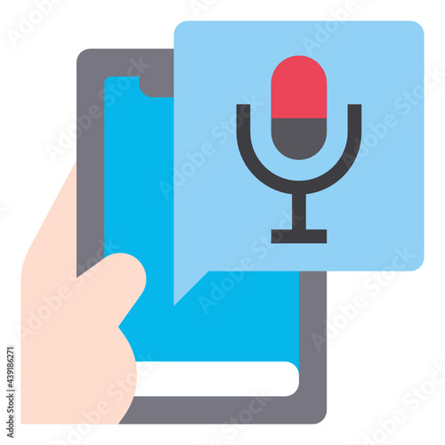 mic flat icon