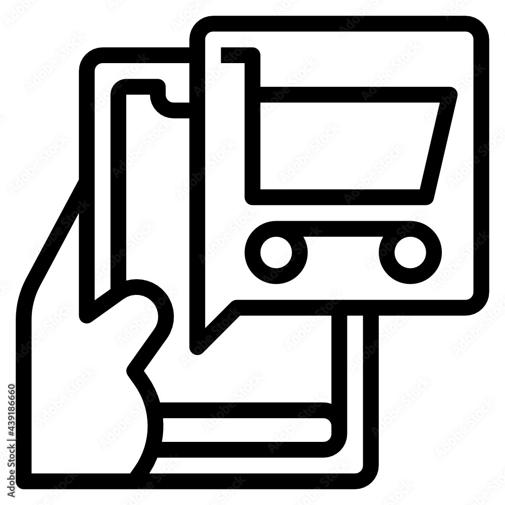 shopping cart line icon shopping cart line icon