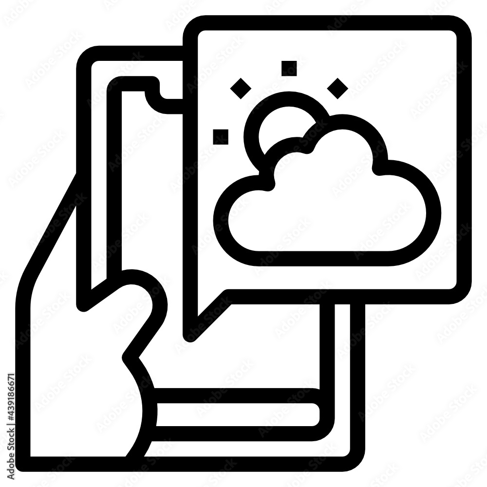 weather line icon weather line icon