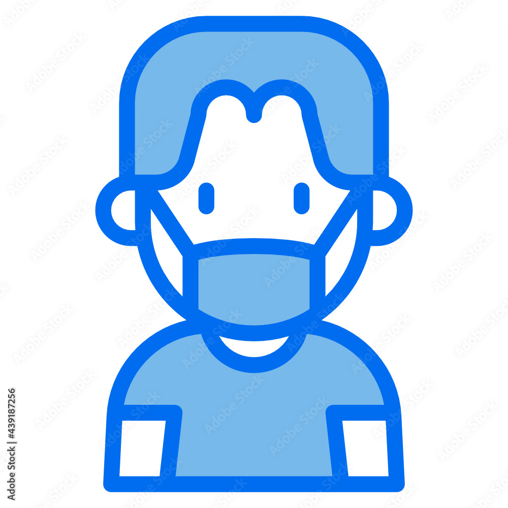 kid blue line icon kid blue line icon
