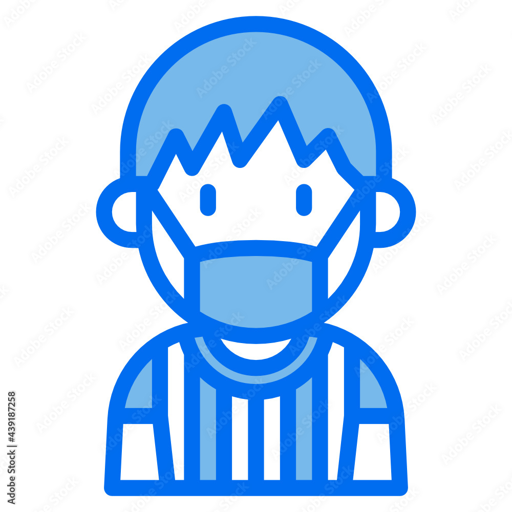 kid blue line icon kid blue line icon