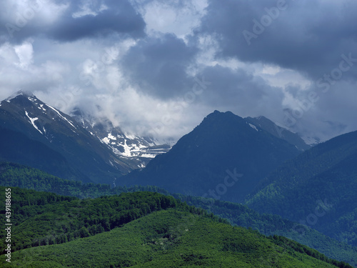 Stormy alpine landscape in the Fagaras Mountains  Romania  Europe