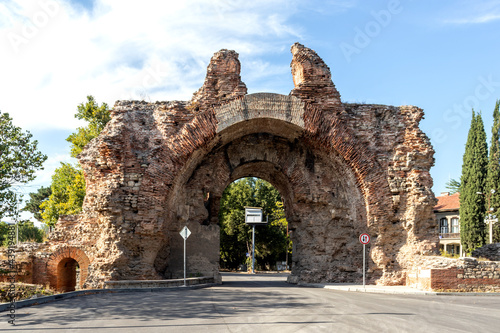 The South gate of roman fortifications in Hisarya, Bulgaria