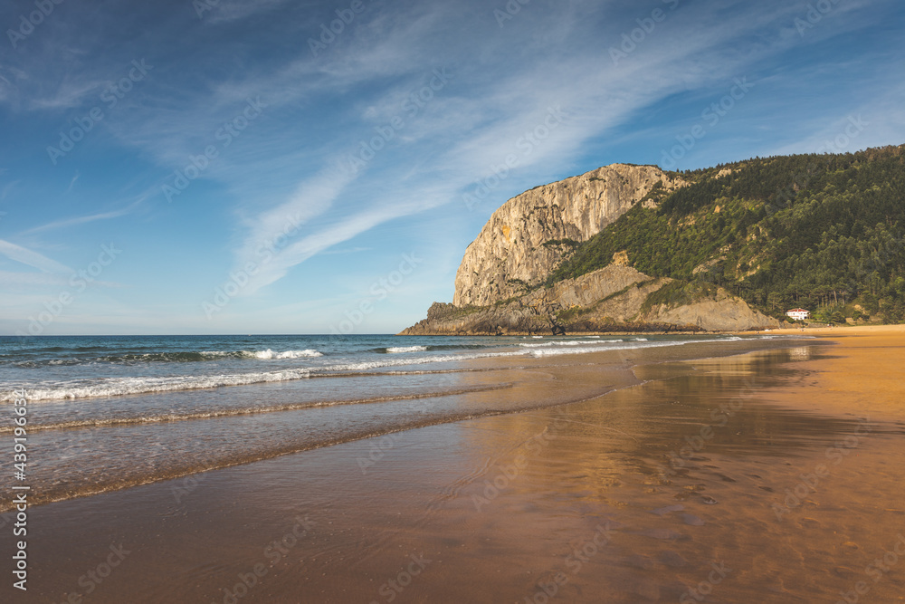 Laga beach at the Basque Country coast