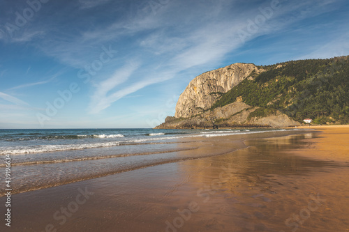 Laga beach at the Basque Country coast photo