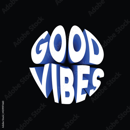 Good Vibes, t-shirt design, clever design, simple design for tee shirt,
