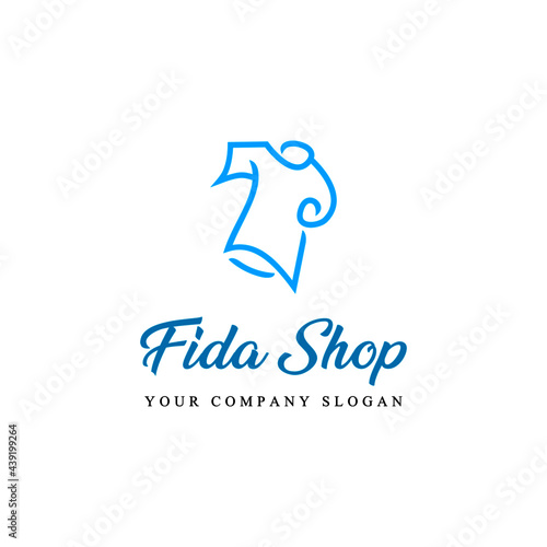 Free Download Clothing shop logo with color combinations. logo design suitable for shop, company, community, etc. - GFXLoad