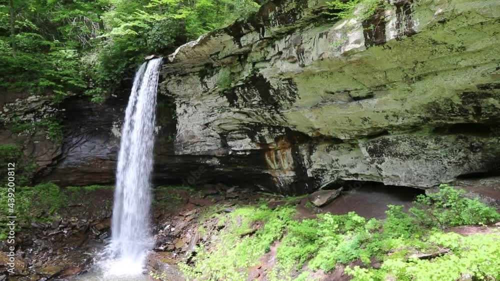 Lower Falls and limestone cliff - West Virginia Lower Falls and limestone cliff - West Virginia