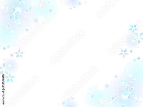 星もようのイラストフレーム