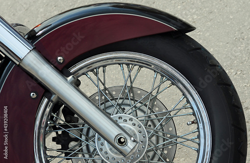 Motorcycle front wheel and fender