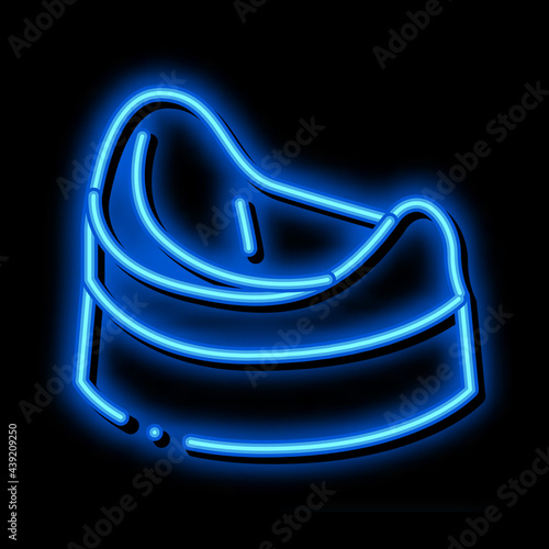 children potty neon light sign vector. Glowing bright icon children potty sign. transparent symbol illustration