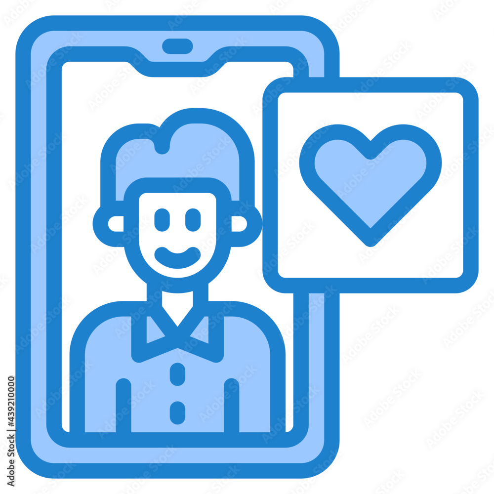 smartphone blue style icon smartphone blue style icon