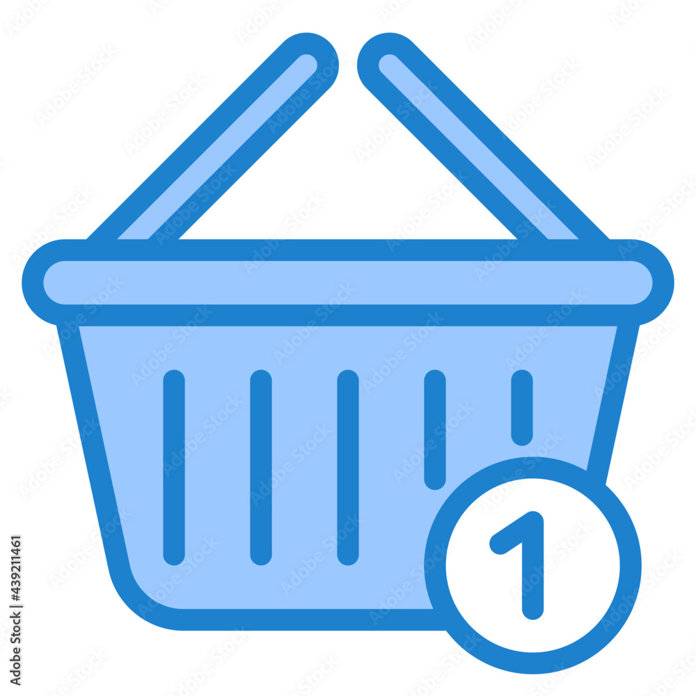 basket blue style icon basket blue style icon