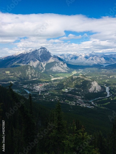 Stunning views of Banff National Park from Sulfur mountain ridge © Simon J. Ouellet