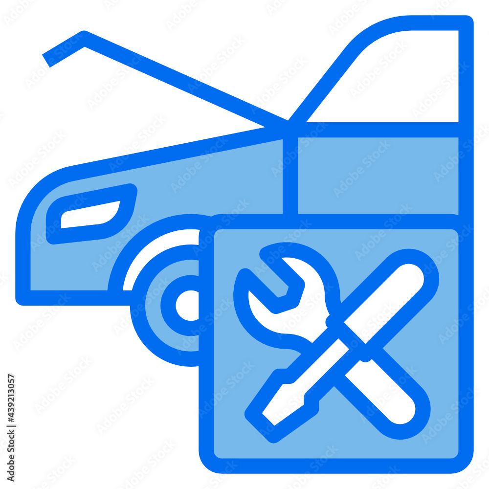 car blue line icon car blue line icon