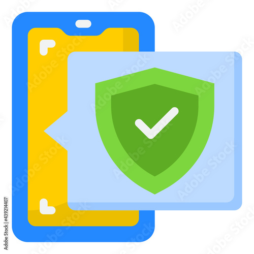 smartphone flat style icon