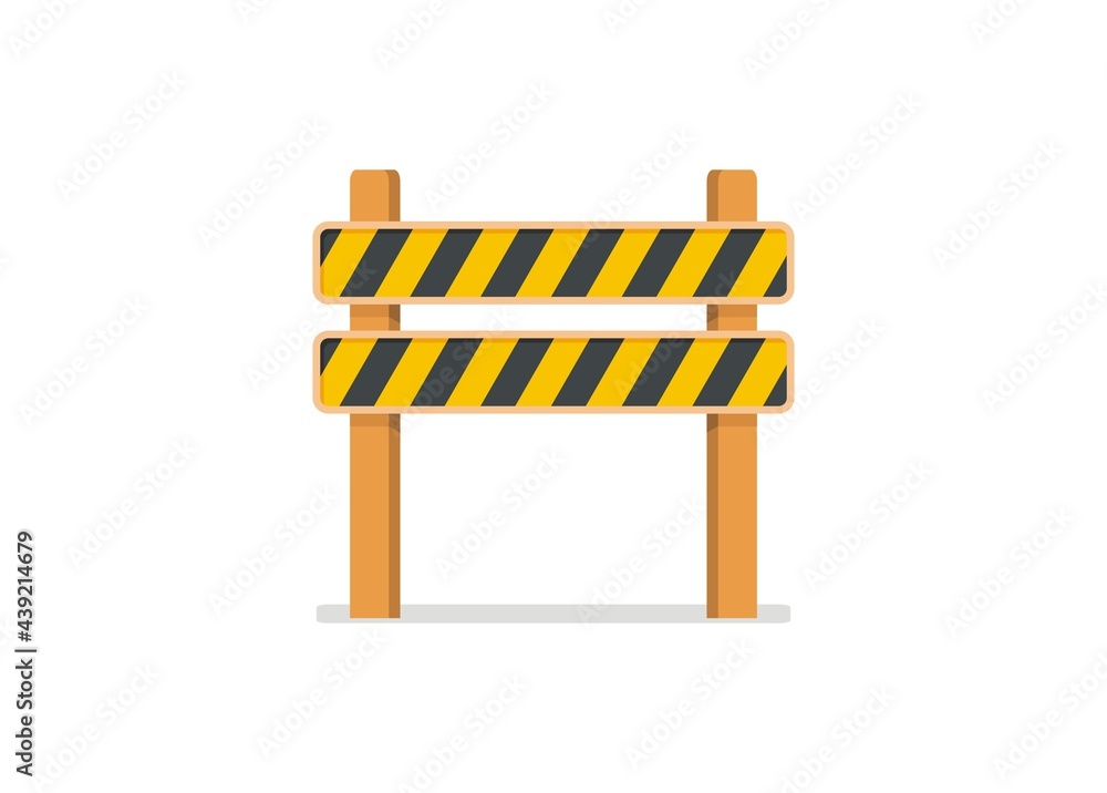 Under construction warning sign. Under construction warning sign.
