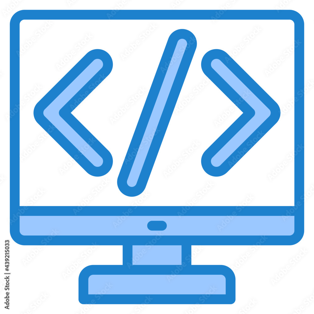 computer blue style icon computer blue style icon