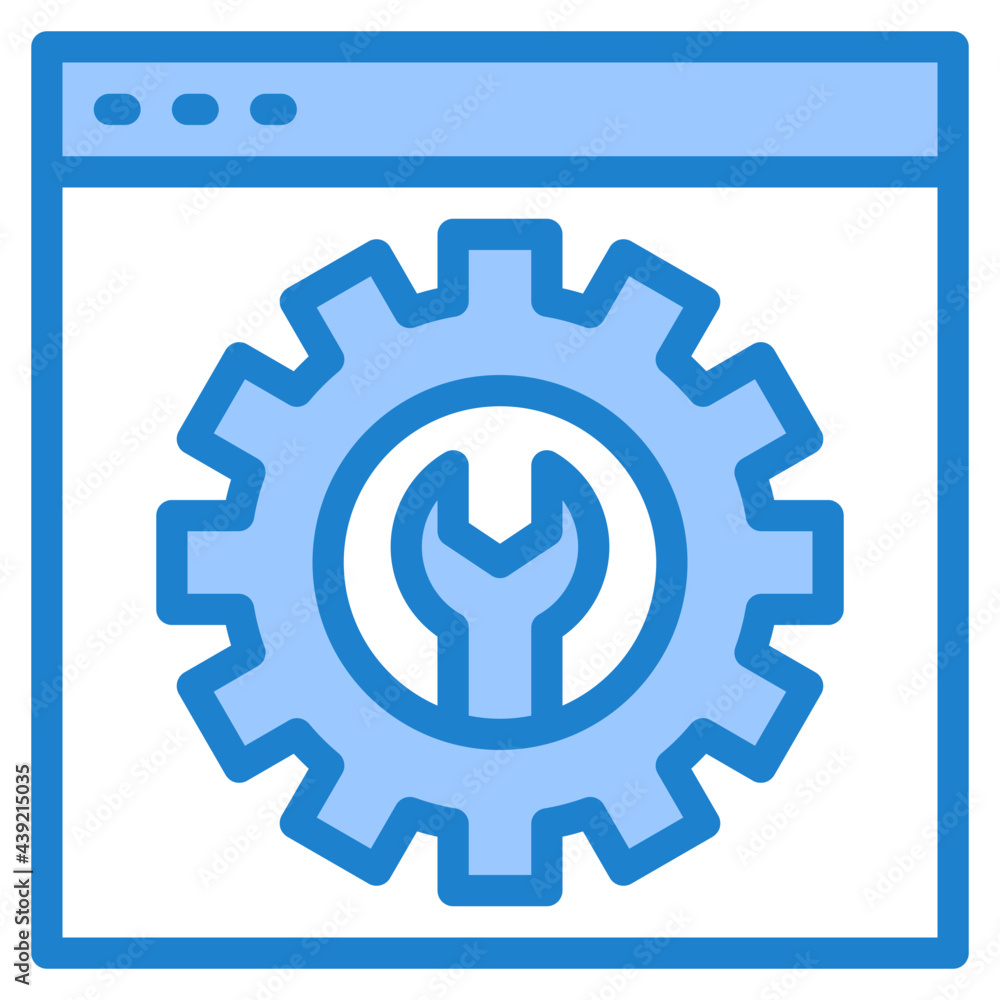 configulation blue style icon configulation blue style icon