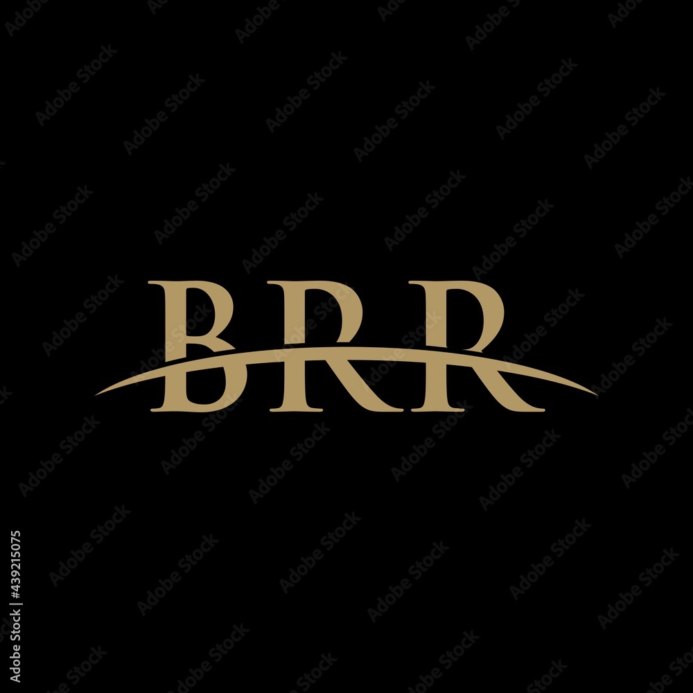 Obraz premium BRR initial overlapping movement swoosh horizon, logo design inspiration company business