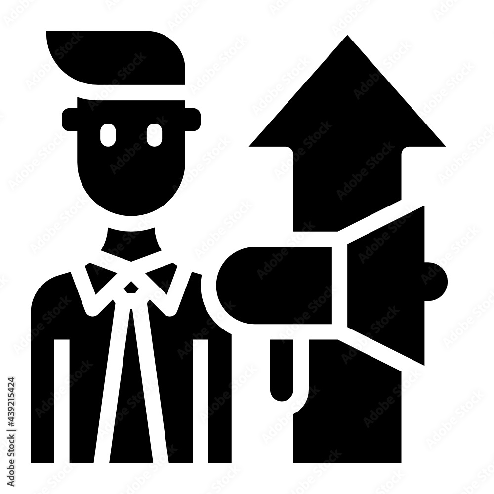 megaphone glyph icon megaphone glyph icon