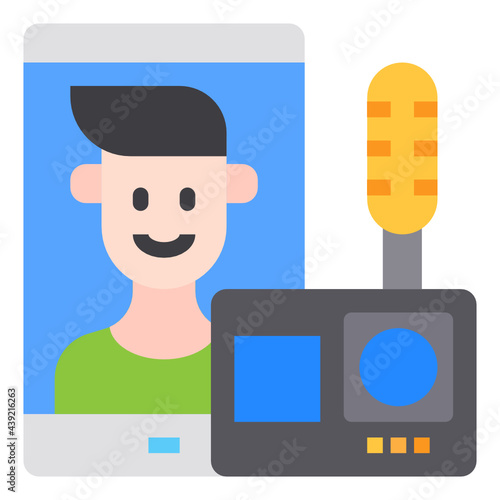 live flat icon