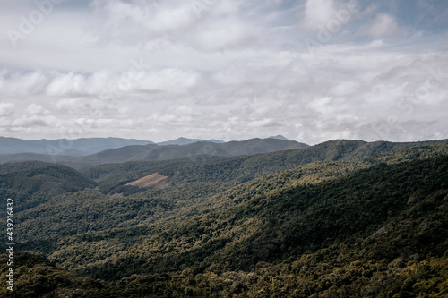 clouds over the mountains