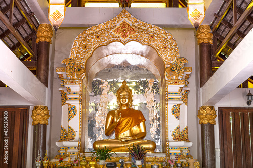 Beautiful Buddha statues at Khuan Phra Chao Lanna, Chiang Mai, Thailand