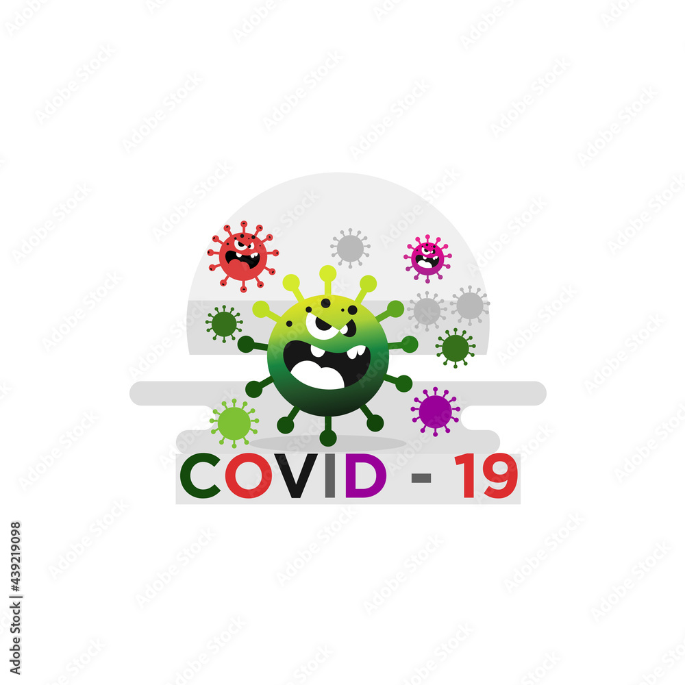 Corona virus logo is unique, simple and elegant Corona virus logo is unique, simple and elegant