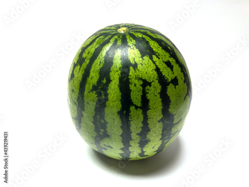 one watermelon isolated on white background